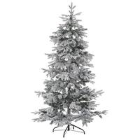 WEIHNACHTSBAUM 210 cm Weiß Tomichi - Weiß, Kunststoff (210cm) - Beliani