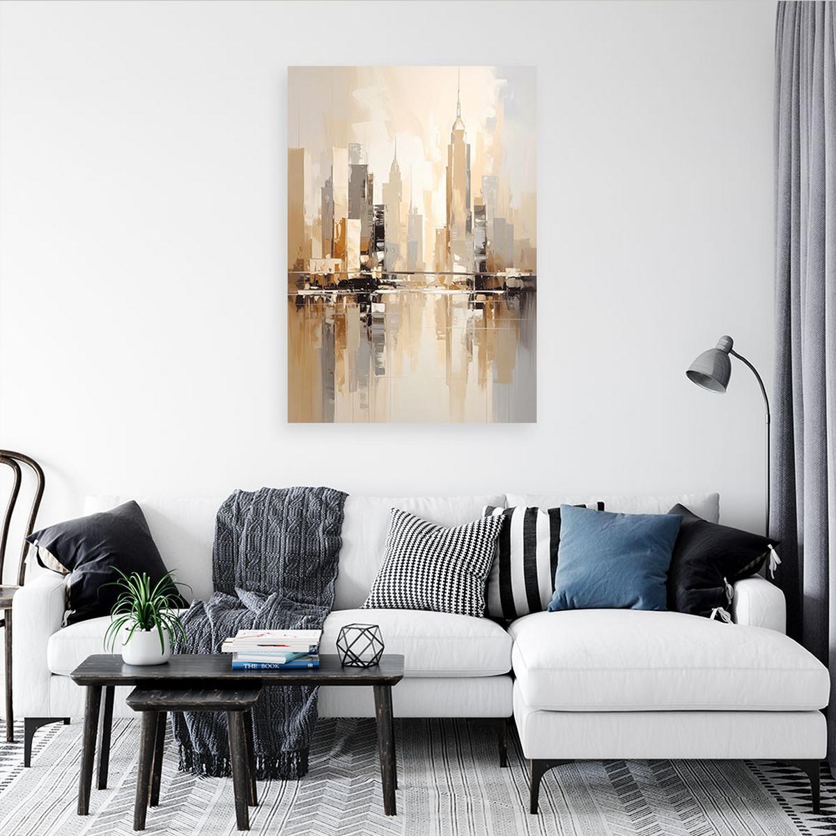 LEINWANDBILD Städte & Architektur 30x45cm - Beige, Textil (30/45cm) - Feeby