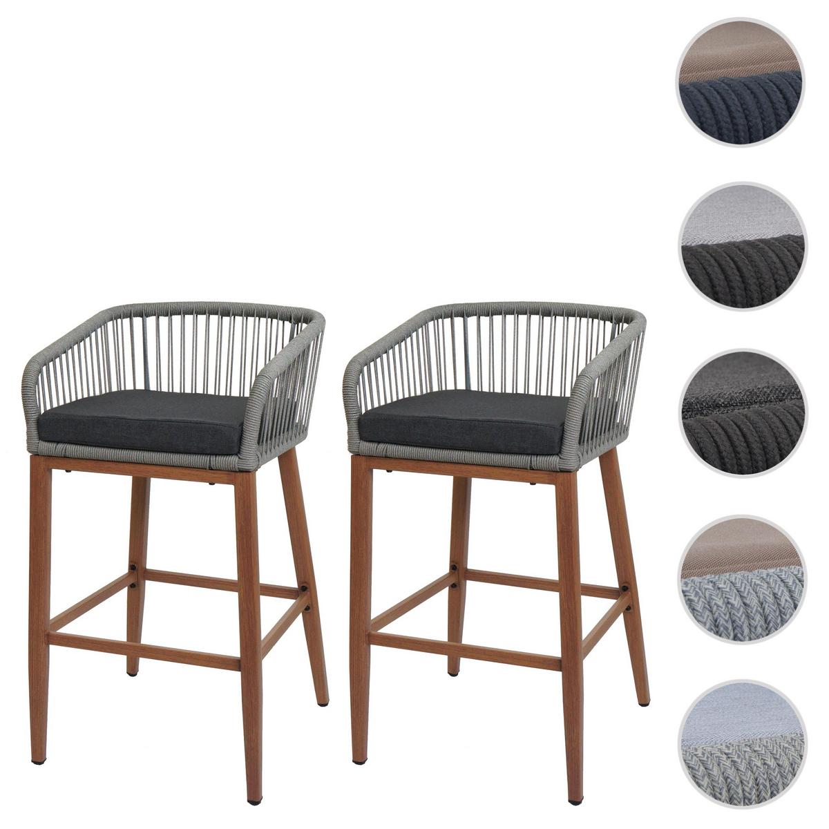 BARHOCKER Hellgrau, Dunkelgrau - Dunkelgrau/Hellgrau, Metall (51/92/53cm) - MCW