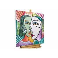 ACRYLBILD HANDGEMALT 80/80 cm - Multicolor, Holz/Textil (80/80cm) - KUNSTLOFT