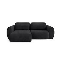 ECKSOFA Camilla 3 Sitzplätze Schwarz - Schwarz, Holz (270/165cm) - Petits-meubles