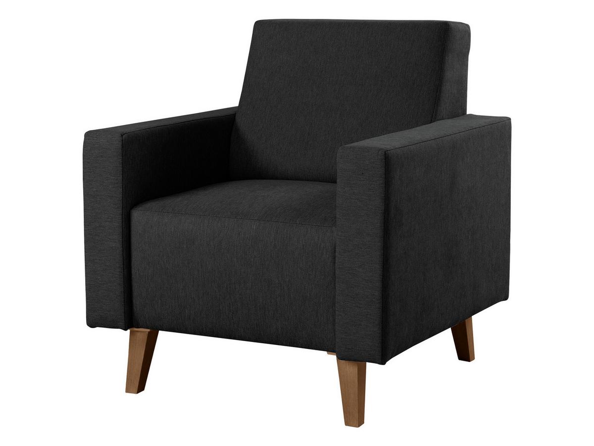 SESSEL Oviedo - Schwarz, Holz/Kunststoff (75/80/75cm) - MIRJAN24