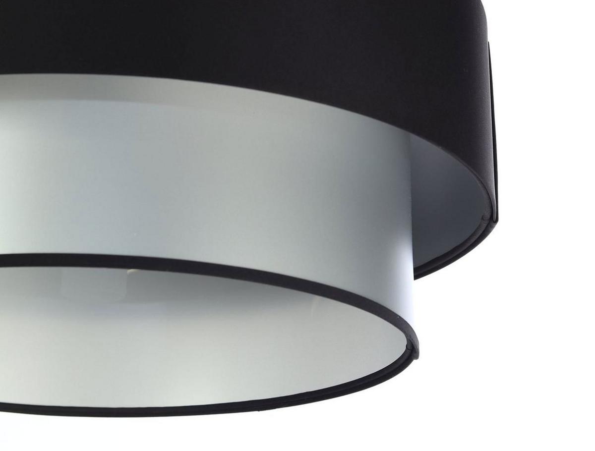 HÄNGELEUCHTE Schwarz 50/20 cm - Silberfarben/Schwarz, Kunststoff (50/1/20cm) - ONZENO