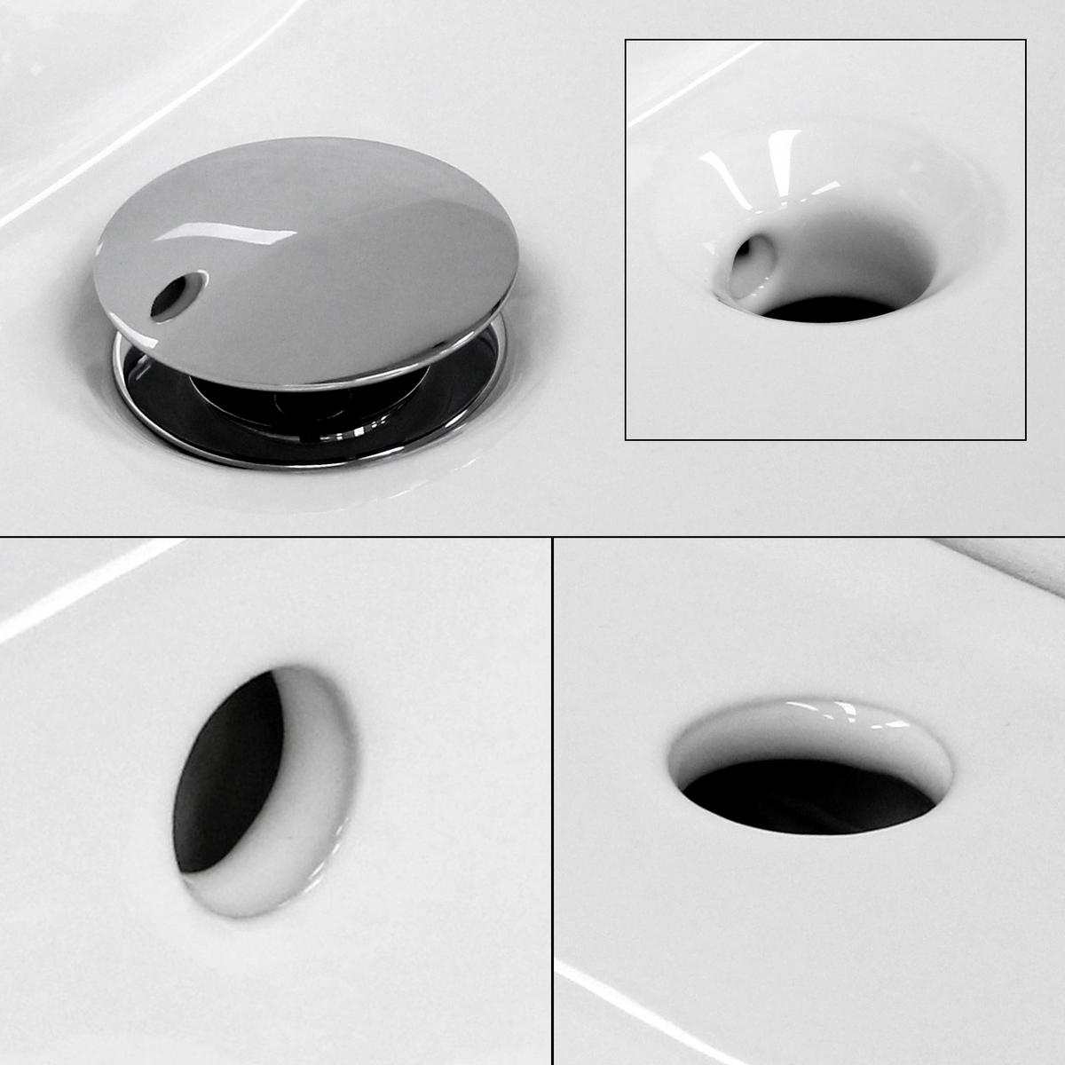 WASCHBECKEN - Weiß, Keramik (61/16.5/46cm) - ML-DESIGN