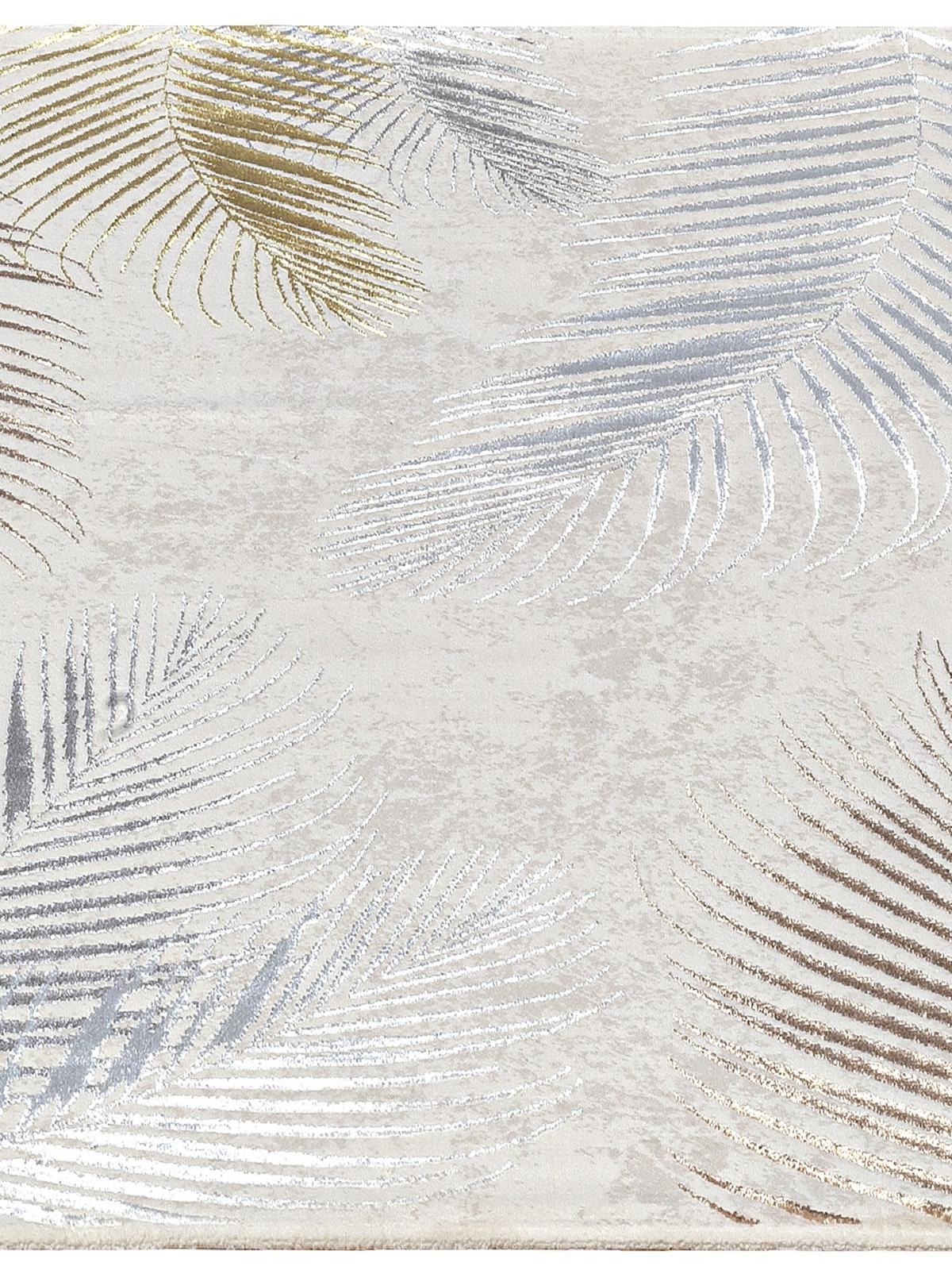 TEPPICHLÄUFER Floral KAVALA Polyester Creme 80 x 150 cm - Beige, Textil (80/150cm) - KADIMA DESIGN