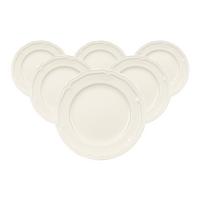 FRÜHSTÜCKSTELLER Manoir weiß ø 20,7 cm 6er Set - Weiß, Keramik (20.7cm) - Villeroy & Boch