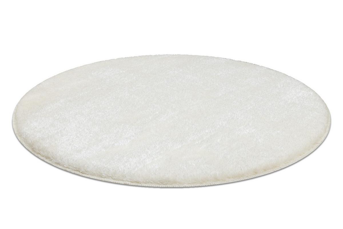 TEPPICH Dywaniki łazienkowe 100 cm - Weiß, Textil (100/100cm) - rugsX