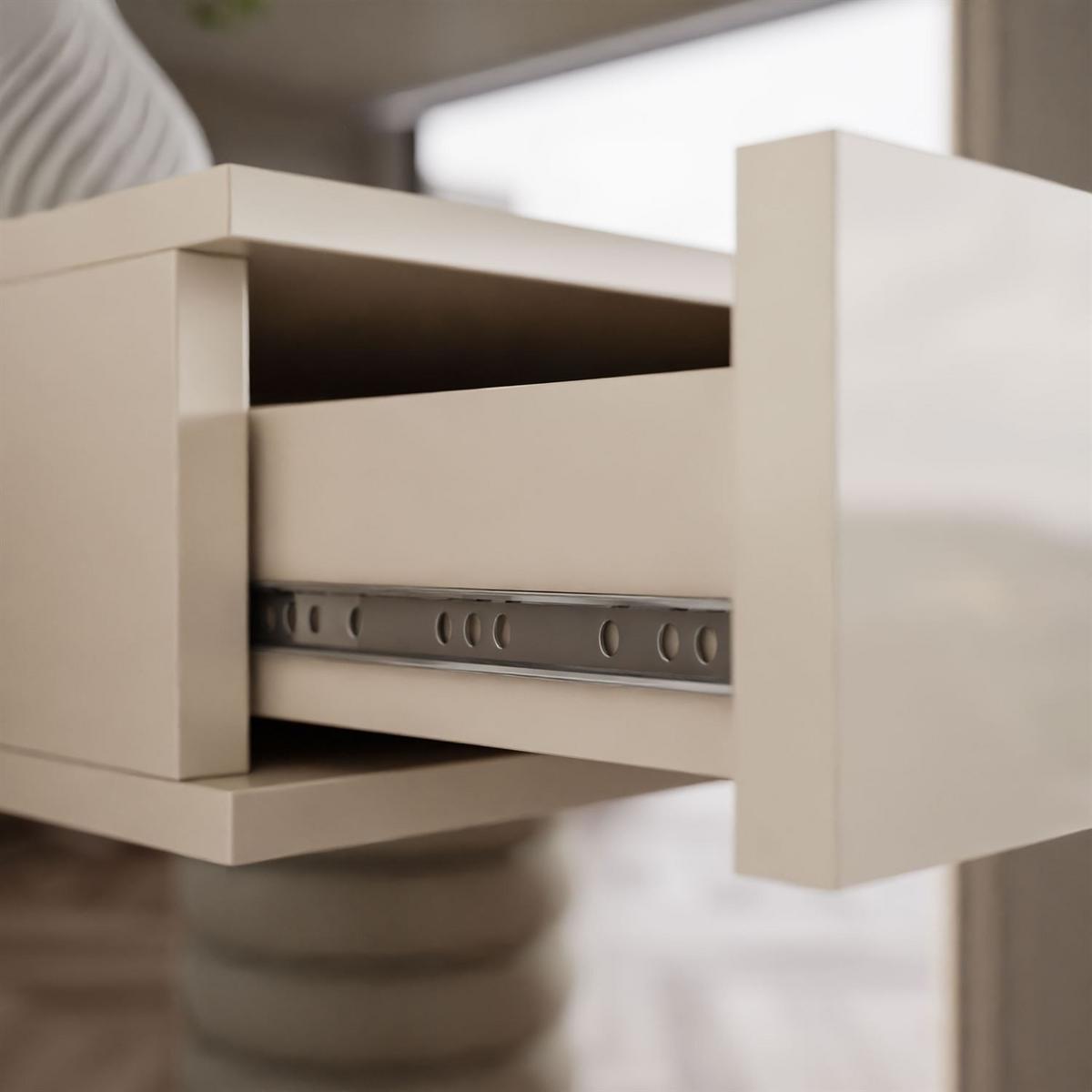 KONSOLE Glamour hängend PUSH OPEN - Kaschmir, Holzwerkstoff (100/15/42cm) - Lookway