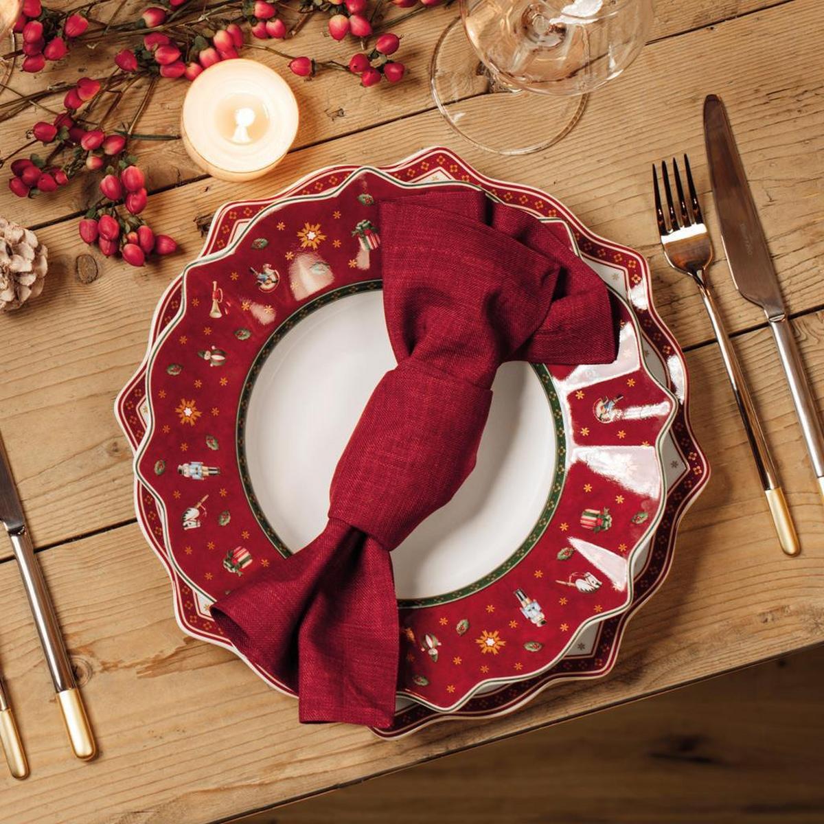 TAFELSERVICE Toy's Delight rot 12-tlg. - Rot, Keramik (2/2/2cm) - Villeroy & Boch