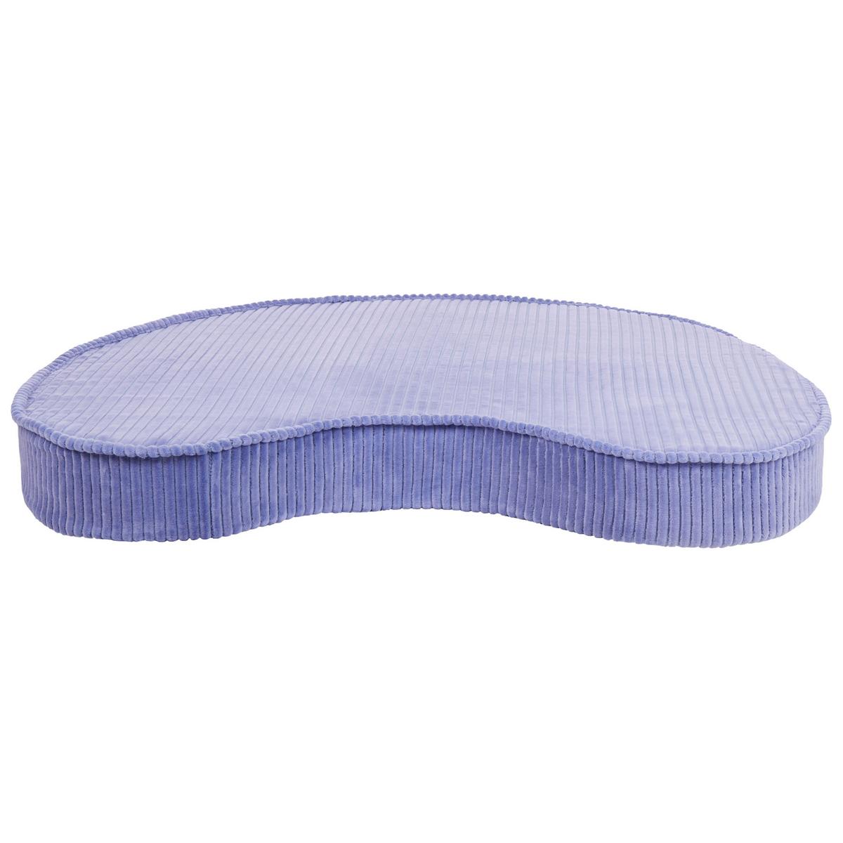 POUF Samtstoff Hellviolett Nili - Violett, Textil (90/10/75cm) - Beliani