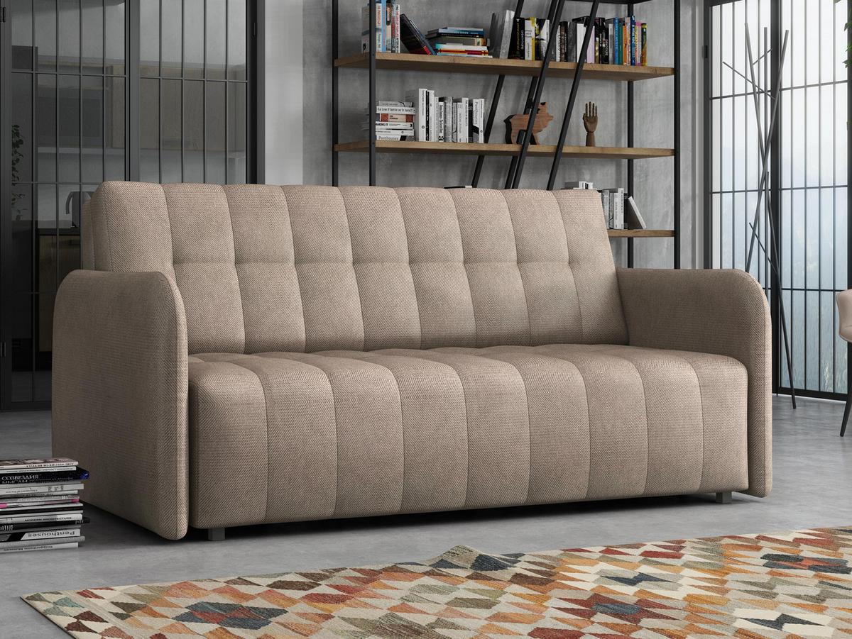 SCHLAFSOFA Viva Grand IV - Hellbraun/Schwarz, Holz/Kunststoff (165/85/95cm) - MIRJAN24
