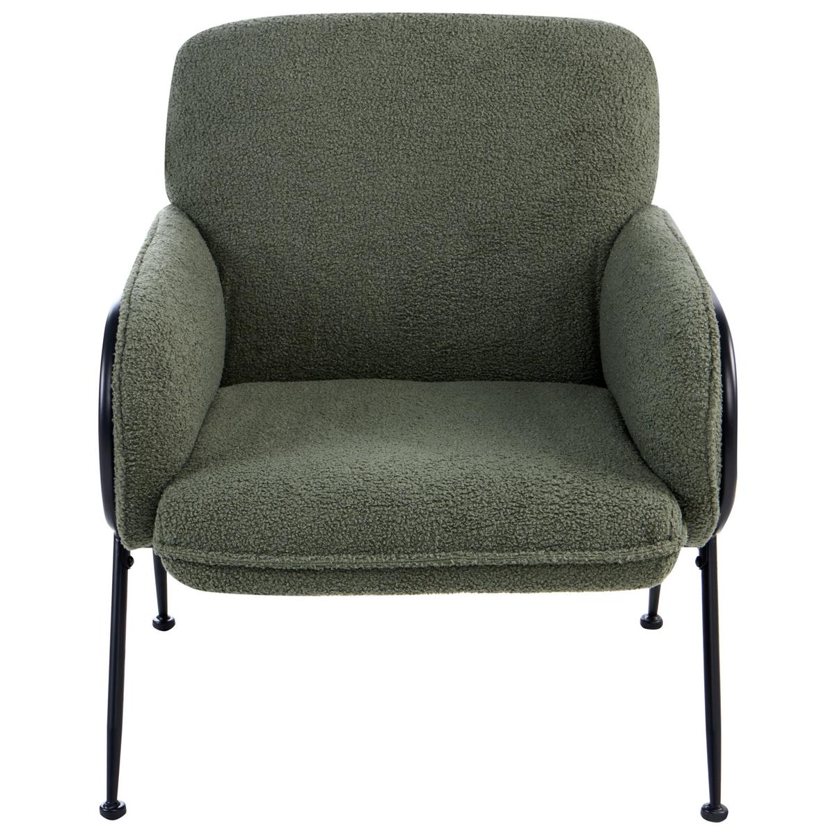 SESSEL Bouclé Grün Trysnes - Grün, Textil (74/84/75cm) - Beliani