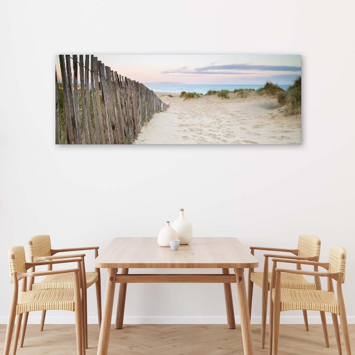 KUNSTDRUCK Beige 90/30 cm - Beige, Textil (90/30cm) - KUNSTLOFT