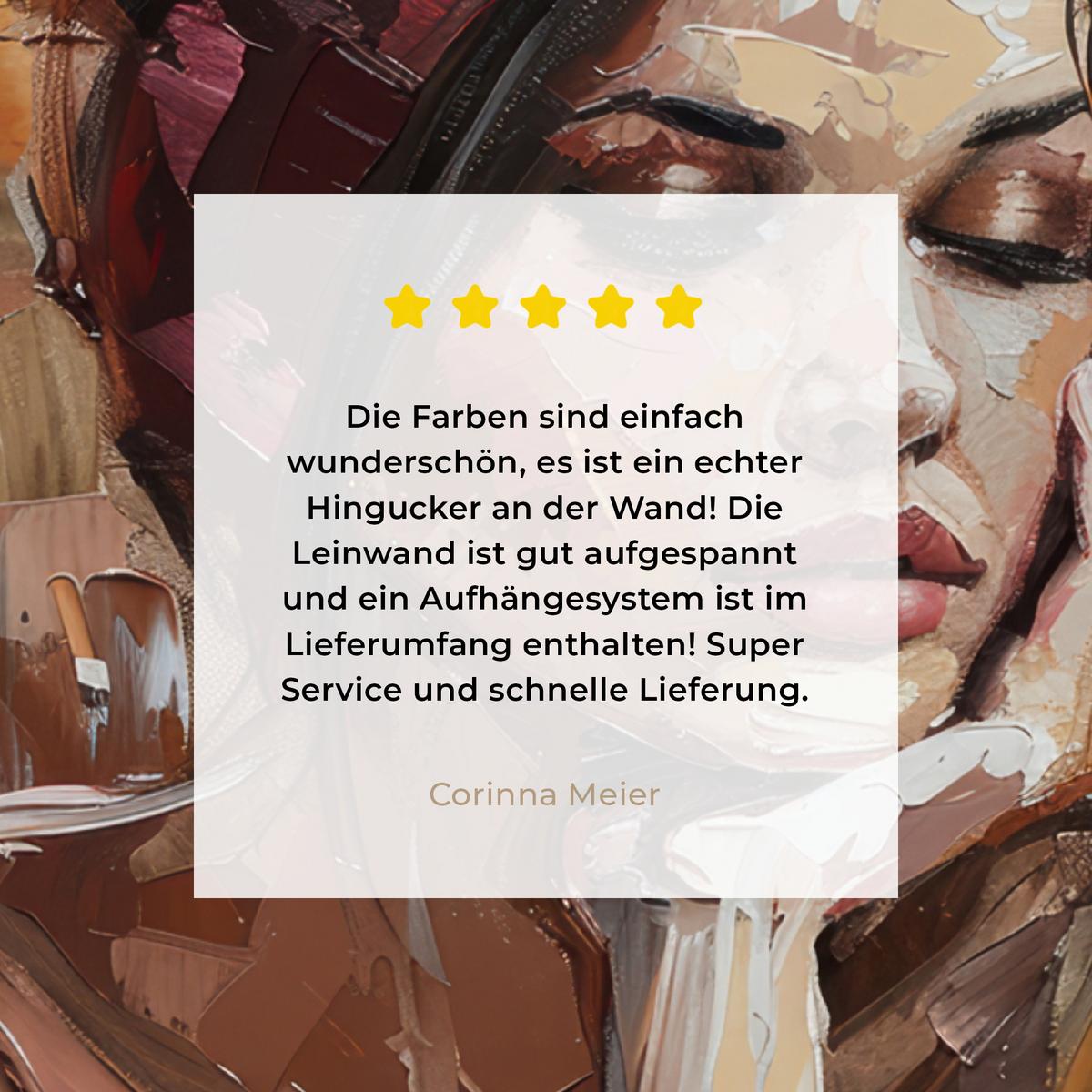 LEINWANDBILD Frau - Lackierung - Porträt - Modern Deko Wohnzimmer 20x20 cm - Altrosa, Textil (20/20cm) - MuchoWow