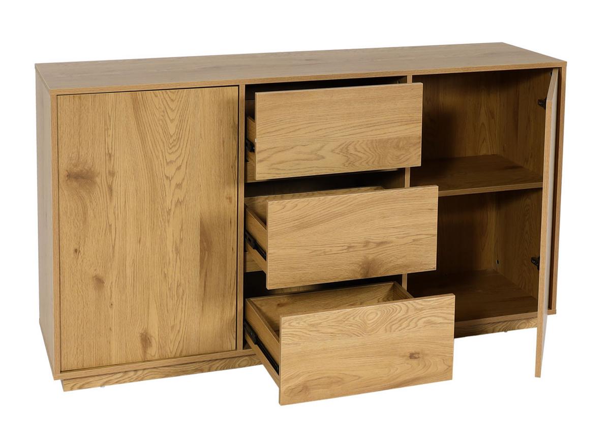 SIDEBOARD Eiche Dekor - Eichefarben, Holz (160/86/40cm) - MCW