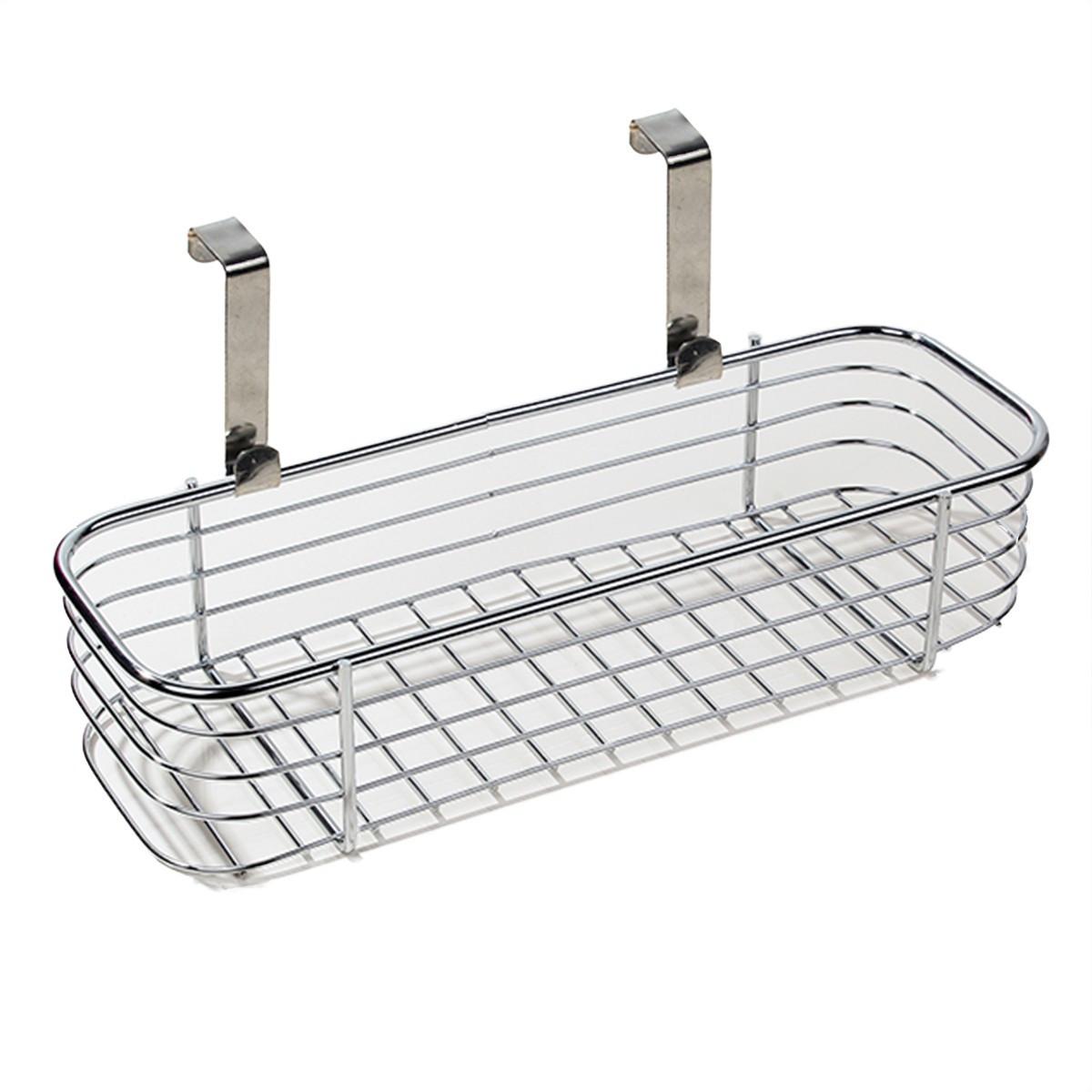 DRAHTKORB zum Aufhängen - 28/9,5/6,5 cm - Silberfarben, Metall (28/9.5/6.5cm) - Calicosy