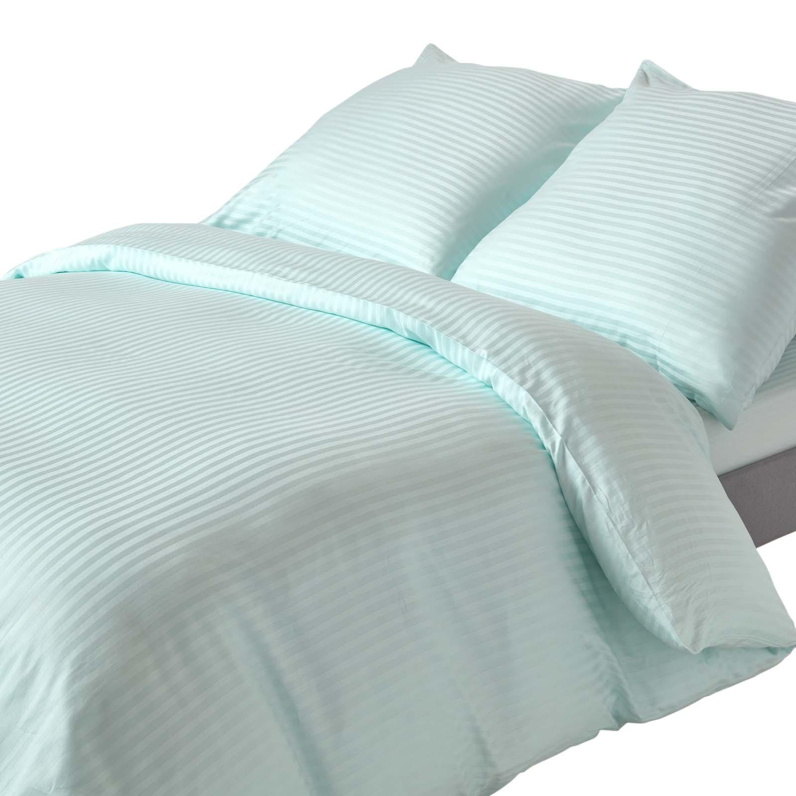 BETTWÄSCHE Damast Fadendichte 330 - Blau, Textil (150/200cm) - Homescapes