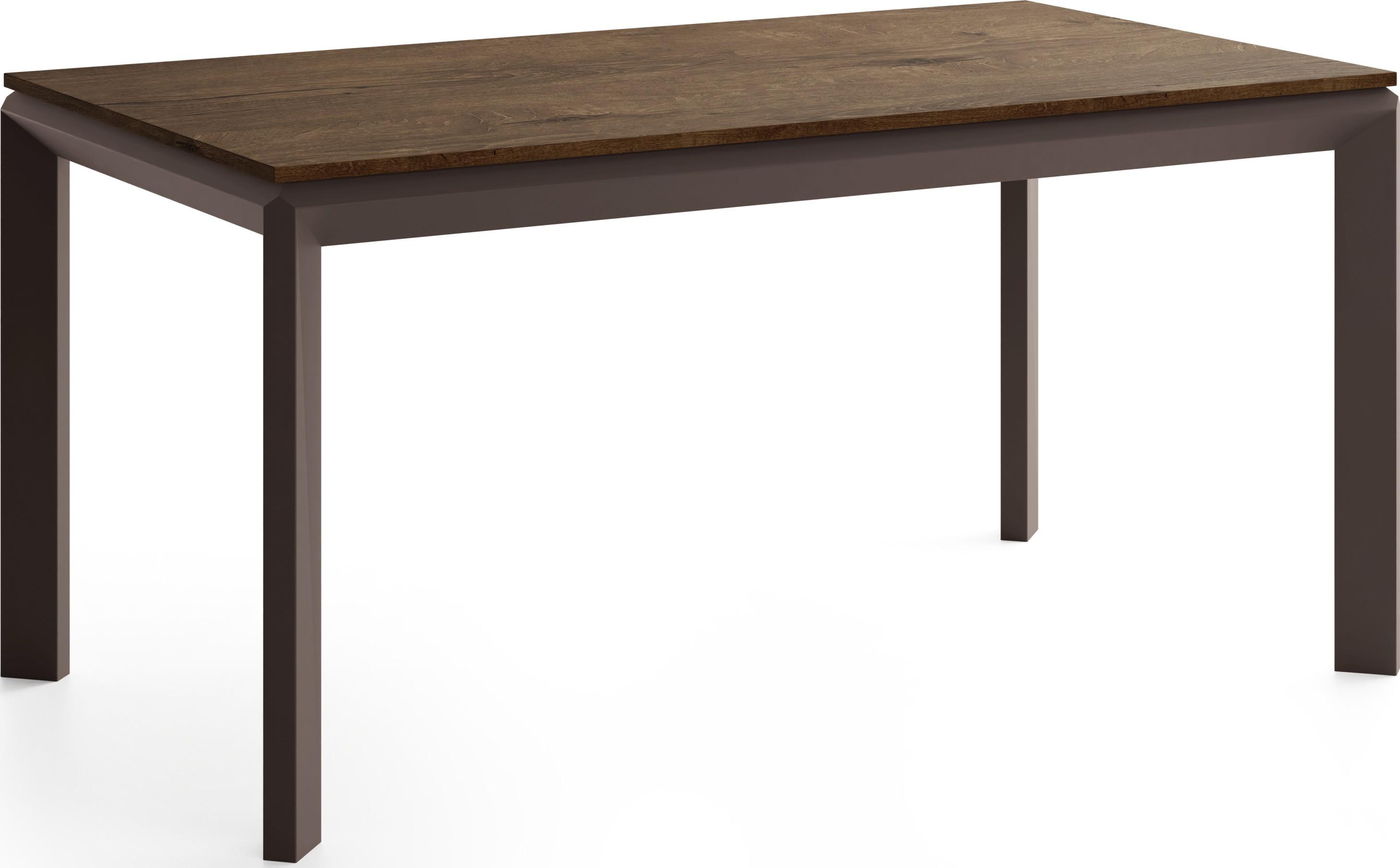 ESSTISCH Elan rechteckig ausziehbar verlängerbar mit Braunen Metallbeinen, Eiche Braun Rustikal 180-270/90/76 cm - Alteiche/Braun, Holzwerkstoff/Metall (90/270/76cm) - WFL GROUP