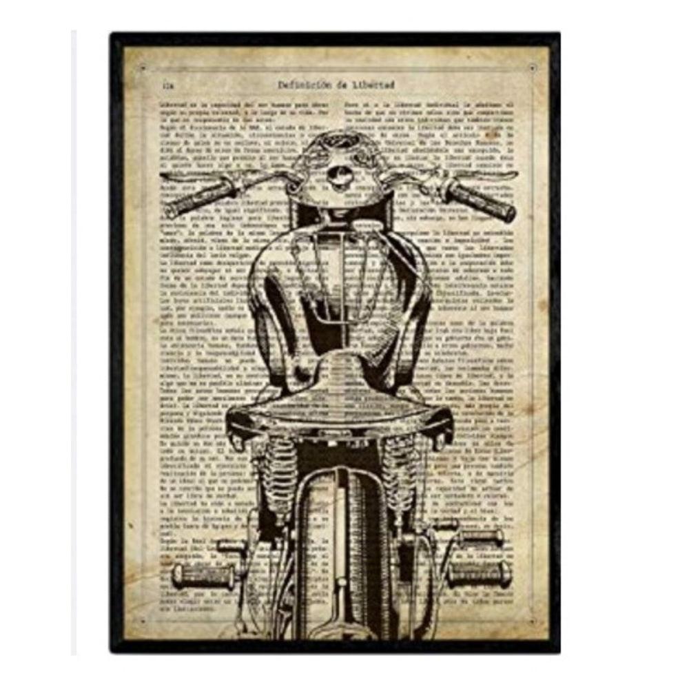 POSTER Van A4 Schwarzer Rahmen - Schwarz, Papier (29.7/5/21cm) - Nacnic