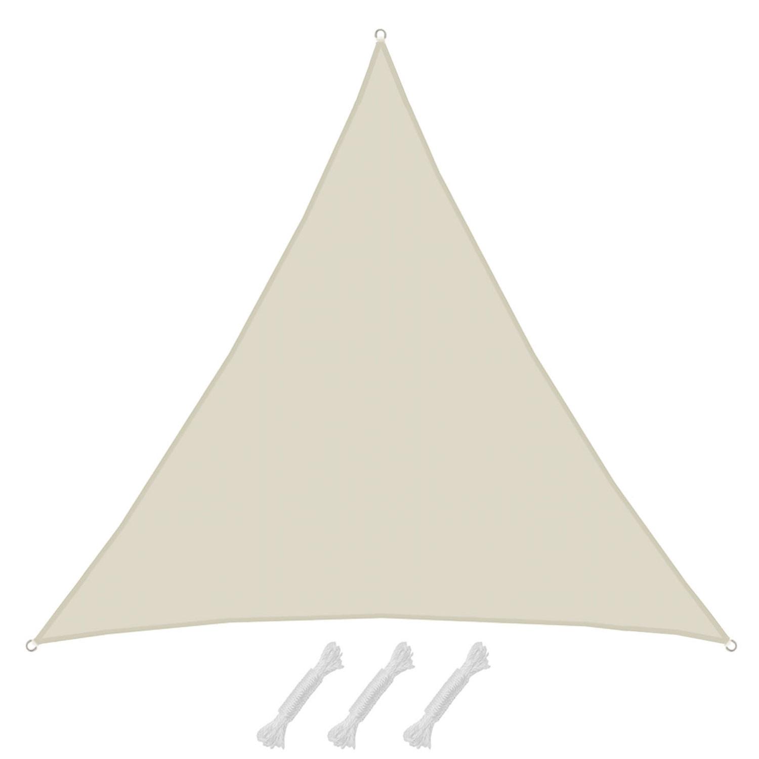 SONNENSEGEL 600/600 cm beige, dreieckig - Beige, Kunststoff (600/600cm) - Amanka