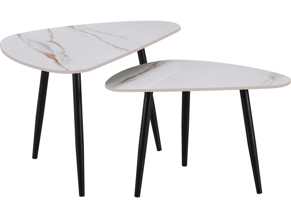 COUCHTISCH terra Weiß - Weiß, Keramik (49/79/56cm) - Habitat Garten