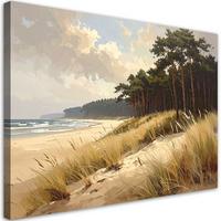 LEINWANDBILD Landschaften 120x80cm - Beige, Textil (120/80cm) - Feeby
