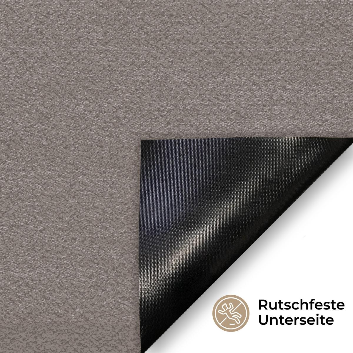 FUSSMATTE Startseite - Text - Taupe Fußabtreter 60x40 cm - Taupe, Kunststoff (60/0.4cm) - MuchoWow