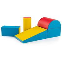 SCHAUMSTOFFBLOCK Rot (5-teilig) - Rot, Kunststoff (40/20/40cm) - COSTWAY