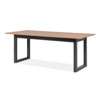 ESSTISCH Eiche Artisan, grau Industrial 200 x 240 cm, Küchentisch ausziehbar - Anthrazit/Eiche Artisan, Holzwerkstoff (200/90/75cm) - Furn.Design