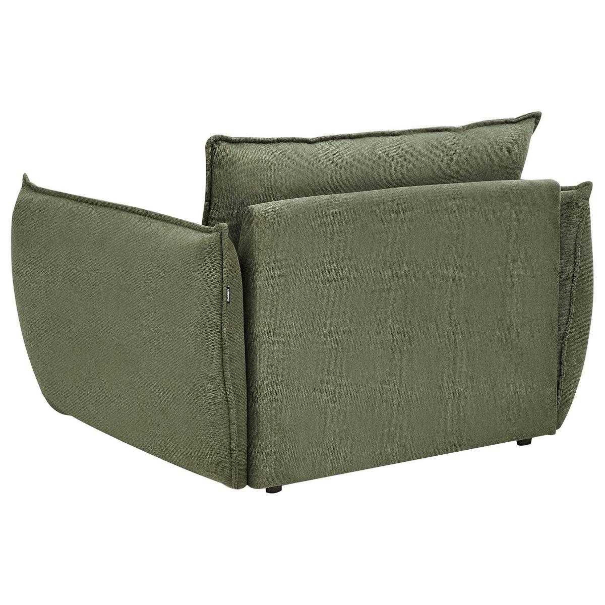 SESSEL Stoff Grün Kunes - Grün, Textil (124/78/94cm) - Beliani