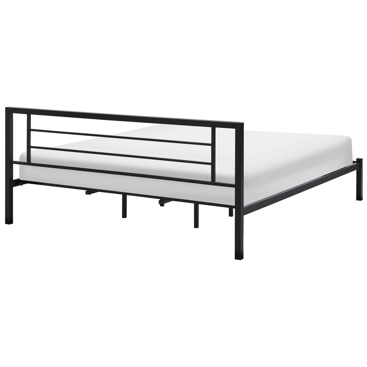 METALLBETT 180/200cm Schwarz Cusset - Schwarz, Metall (180/200cm) - Beliani