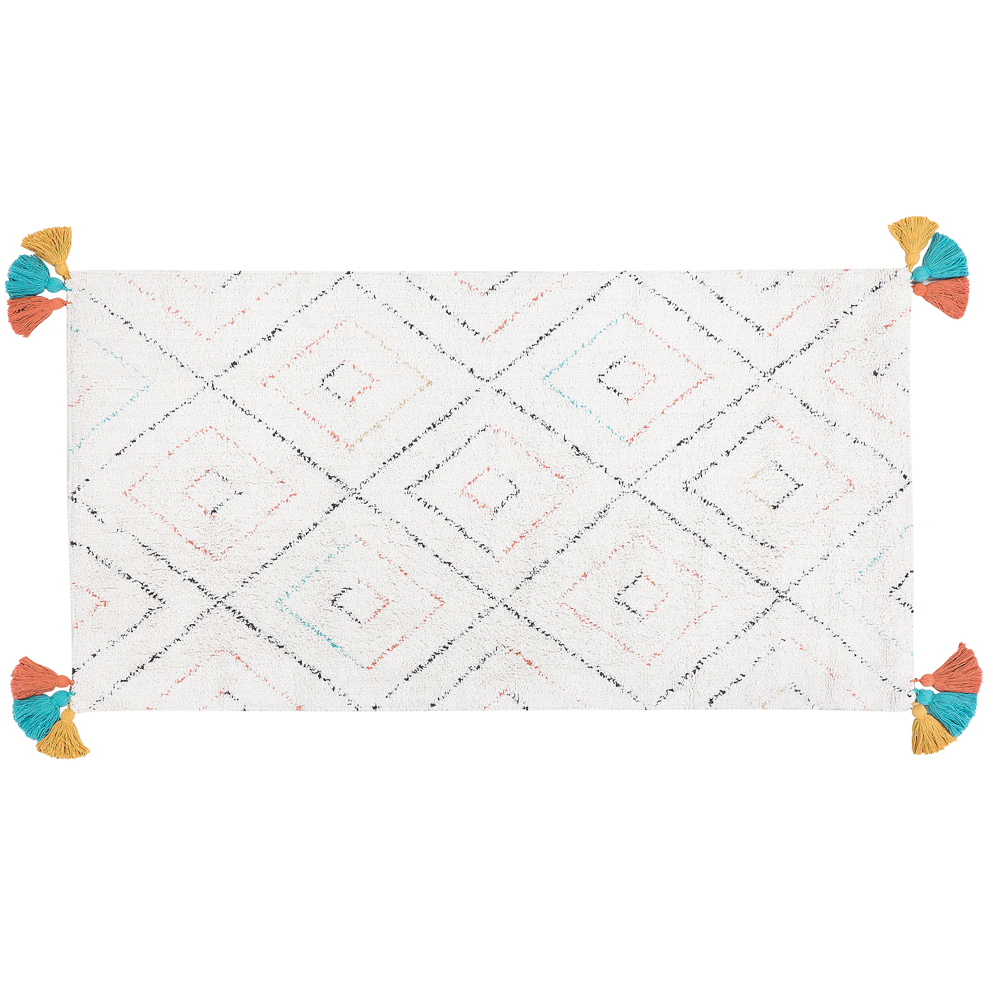 SHAGGY-TEPPICH Kartal 150/80 cm - Weiß, Textil (80/150cm) - Beliani