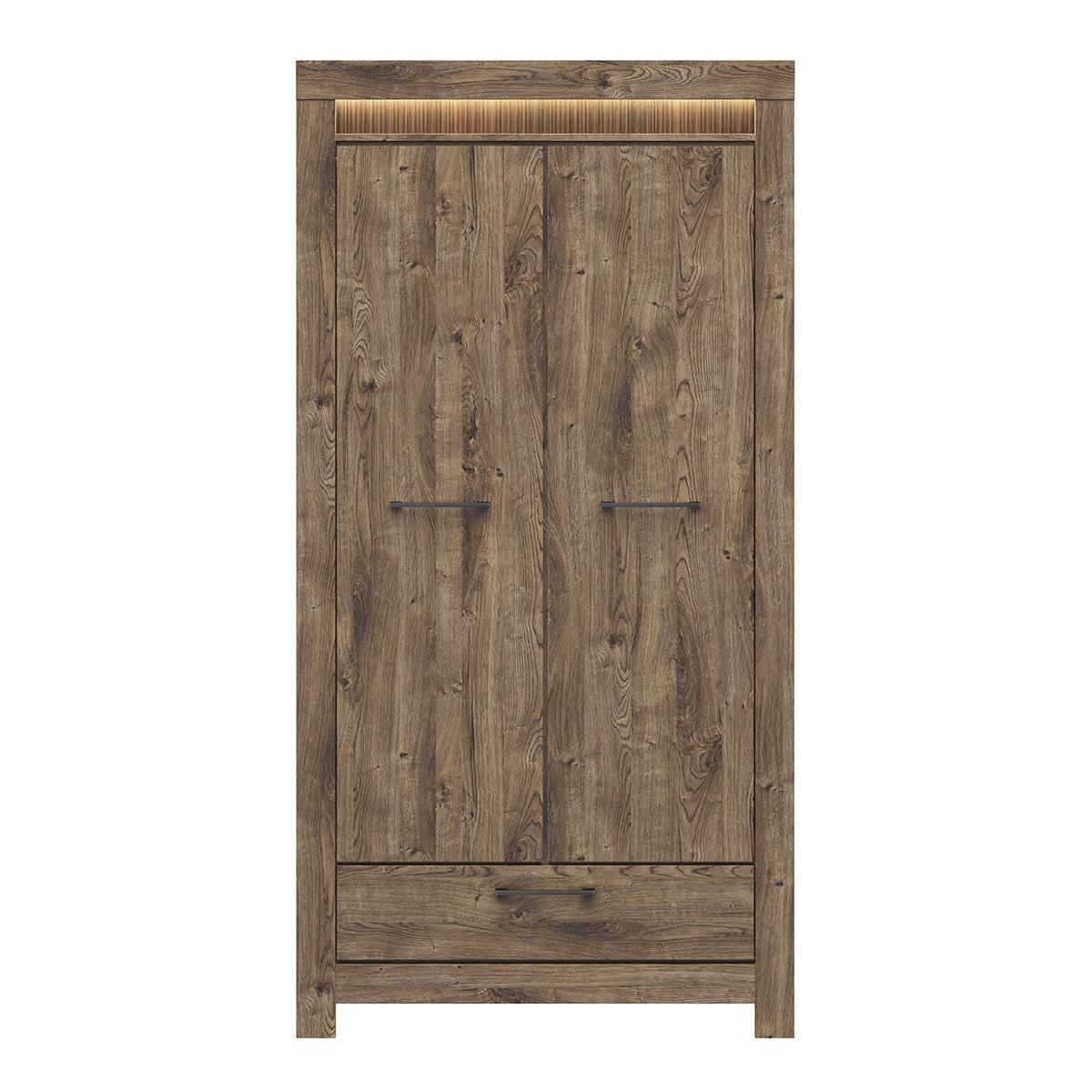 SCHRANK 2 Türen Amaury Holz - Braun, Holzwerkstoff (102/200/62cm) - Petits-meubles