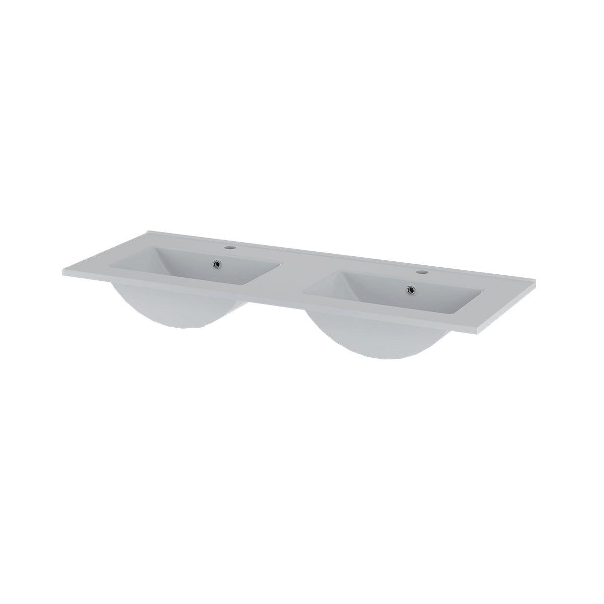 BADMÖBEL 120cm Astrid 2er-Set Holz - Braun, Holzwerkstoff (120/50/45.8cm) - Petits-meubles