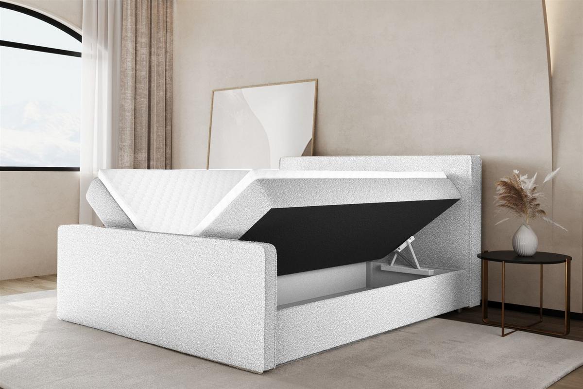 BOXBETT Adrien In Fresh - Braun, Holzwerkstoff/Textil (180/200cm) - Fun Möbel