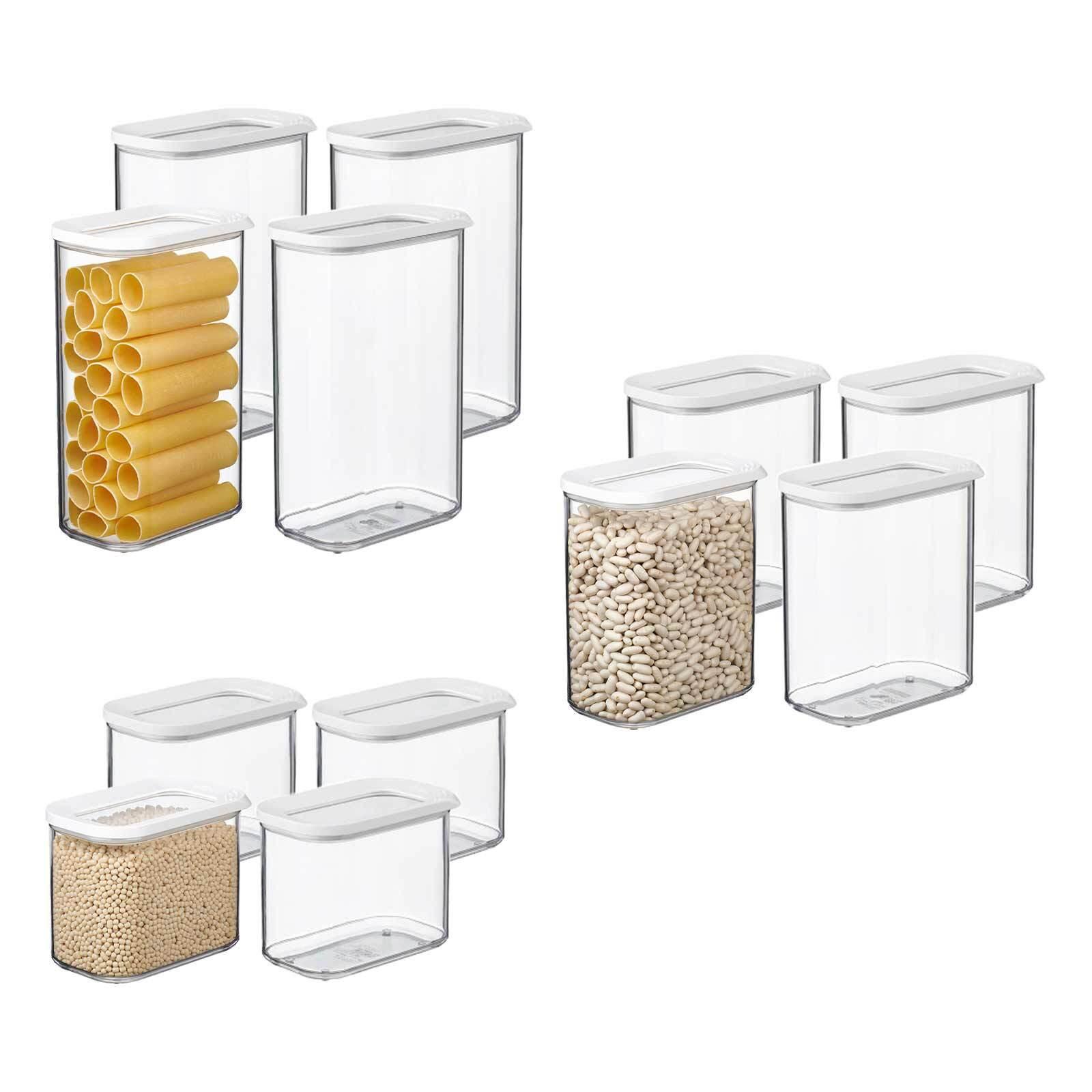 VORRATSDOSEN Modula weiß 12er Set - Weiß, Kunststoff (2/2/2cm) - Mepal