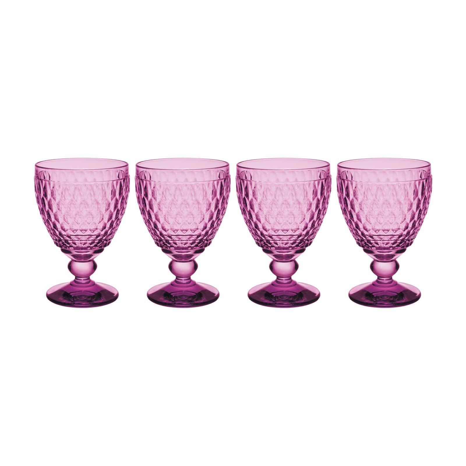 ROTWEINGLÄSER Boston Coloured Berry 310 ml 4er Set - Pink, Glas (0.2L) - Villeroy & Boch
