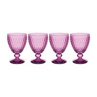 ROTWEINGLÄSER Boston Coloured Berry 310 ml 4er Set - Pink, Glas (0.2L) - Villeroy & Boch