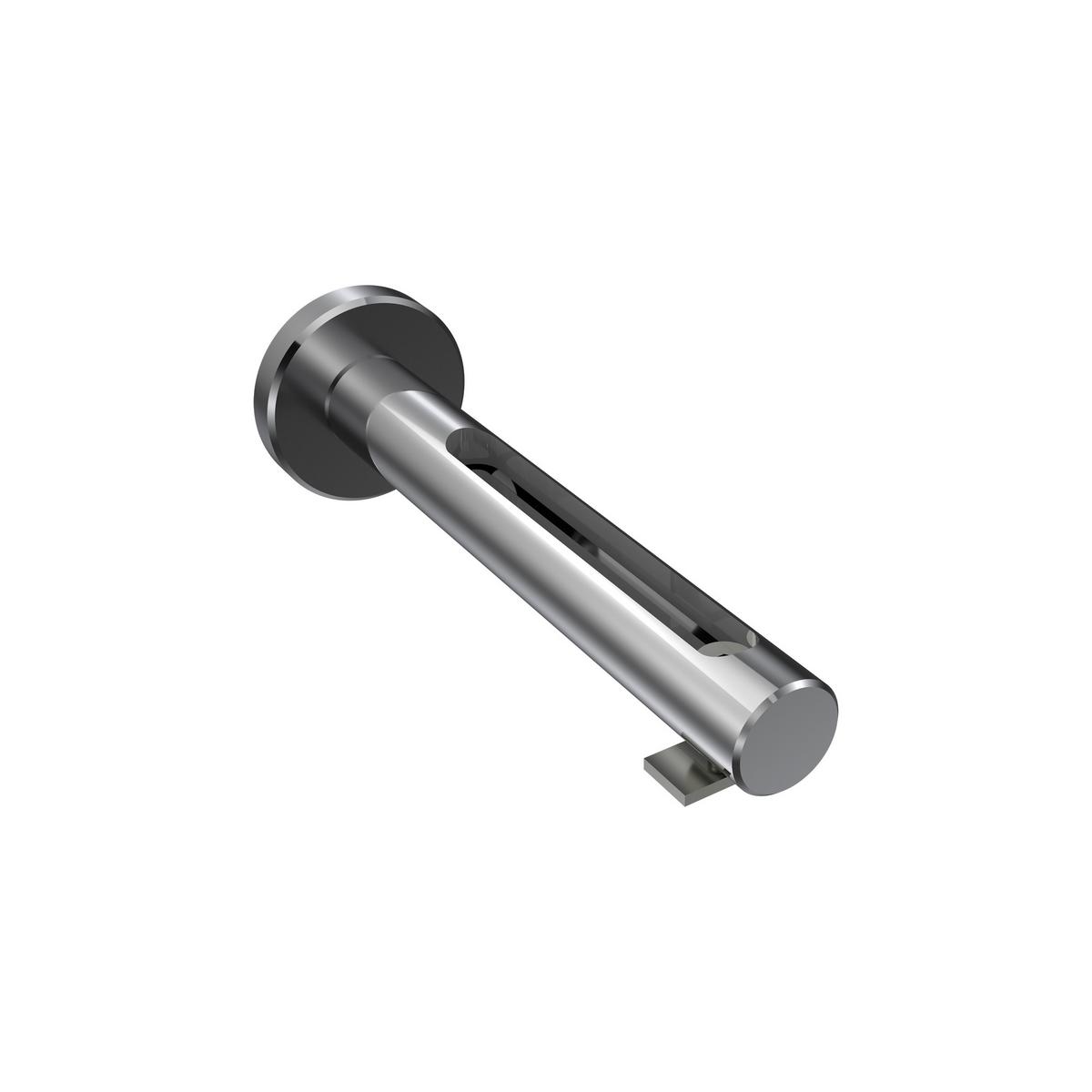 GARDINENSTANGE INNENLAUF Siteno Mavell 600 cm (geteilt in 3 x 200 cm), 1-läufig, 20 mm Ø Chrom - Chromfarben/Weiß, Metall (600cm) - INTERDECO
