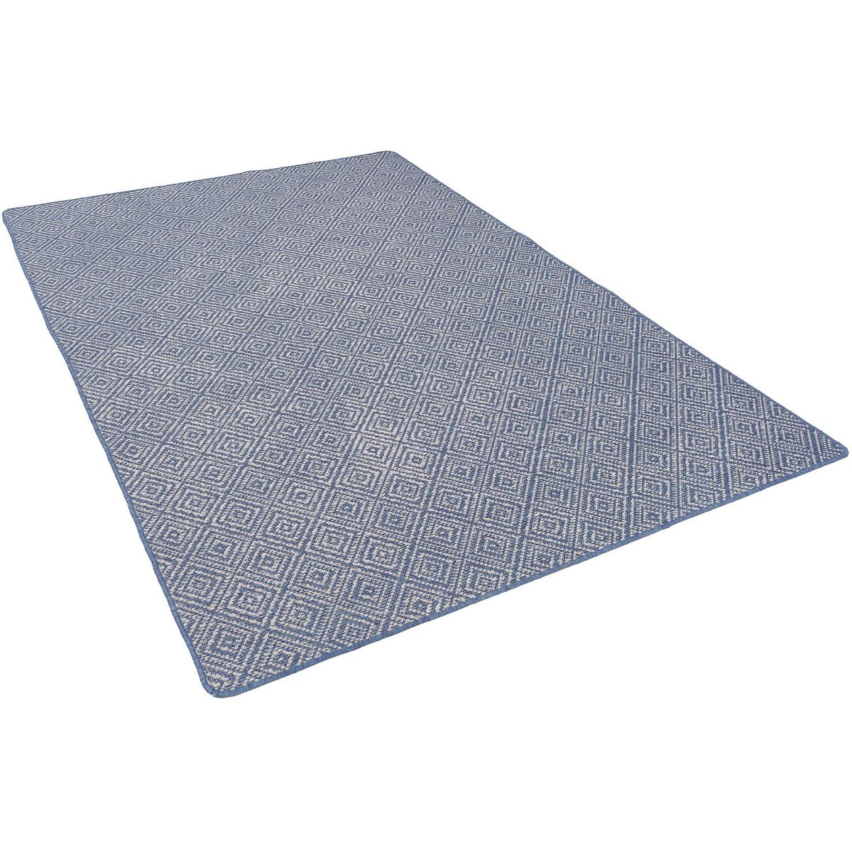 IN- UND OUTDOOR TEPPICH BEIDSEITIG NEWPORT MODERN - Blau, Textil (160/240cm) - Snapstyle