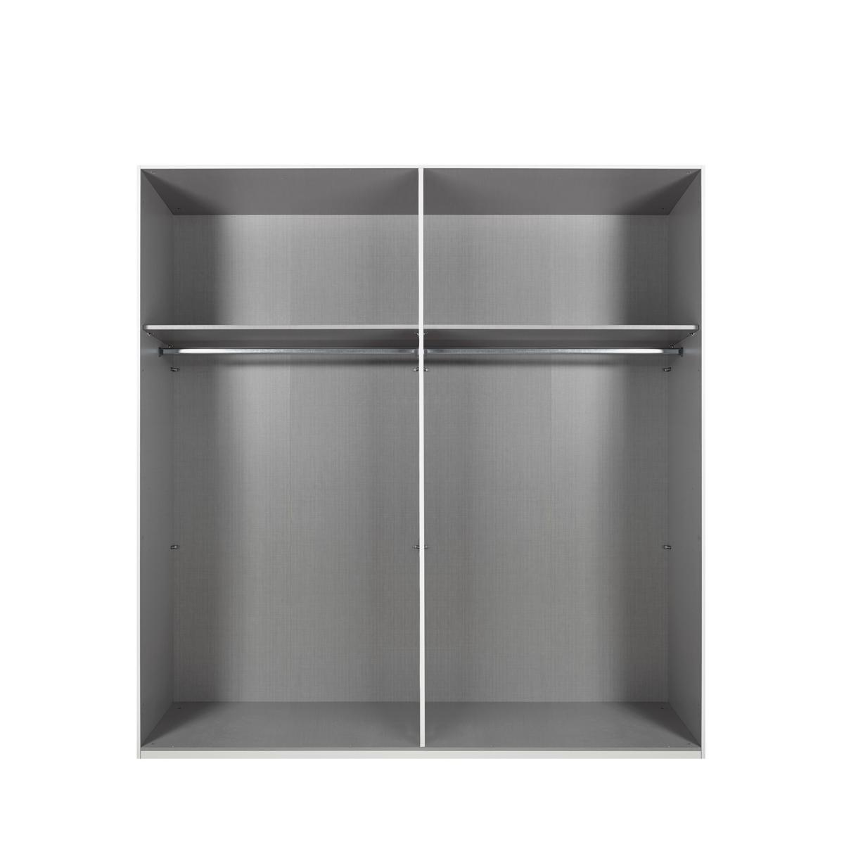 SCHWEBETÜRENSCHRANK 3-türig B225/H208/64 cm Kleiderschrank in Beige Grau, Spiegel umrahmt in Eiche Natur, Griffe Beige Grau / 22625 - Beige/Grau, Holzwerkstoff/Metall (225/208/64cm) - luma-home