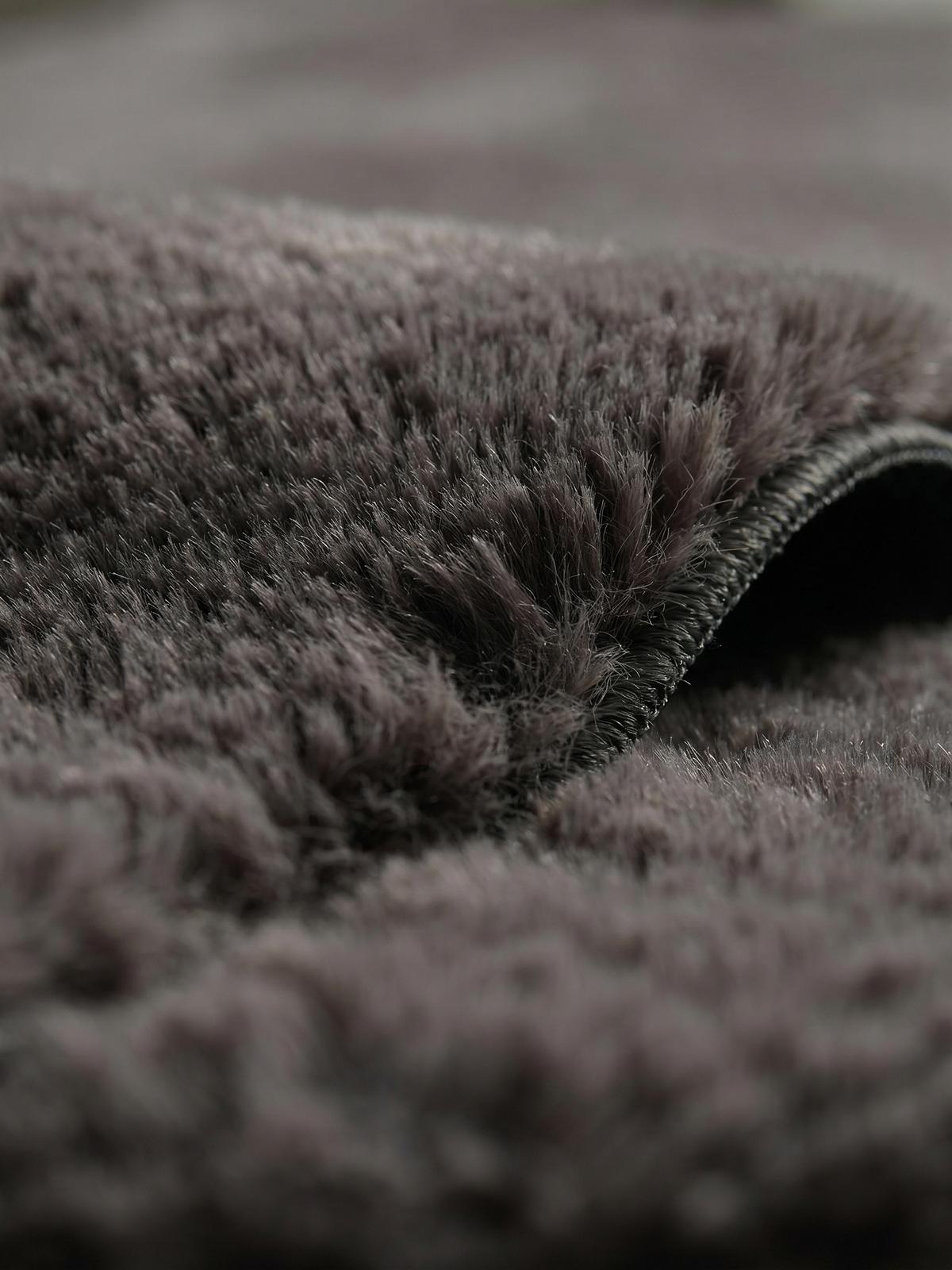 KURZFLORTEPPICH Antirutsch Uni RUTOR Polyester Anthrazit 160 x 220 cm - Anthrazit, Textil (160/220cm) - KADIMA DESIGN
