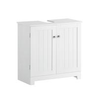 WASCHBECKENUNTERSCHRANK Weiß - Weiß, Holzwerkstoff (60/60/30cm) - SoBuy