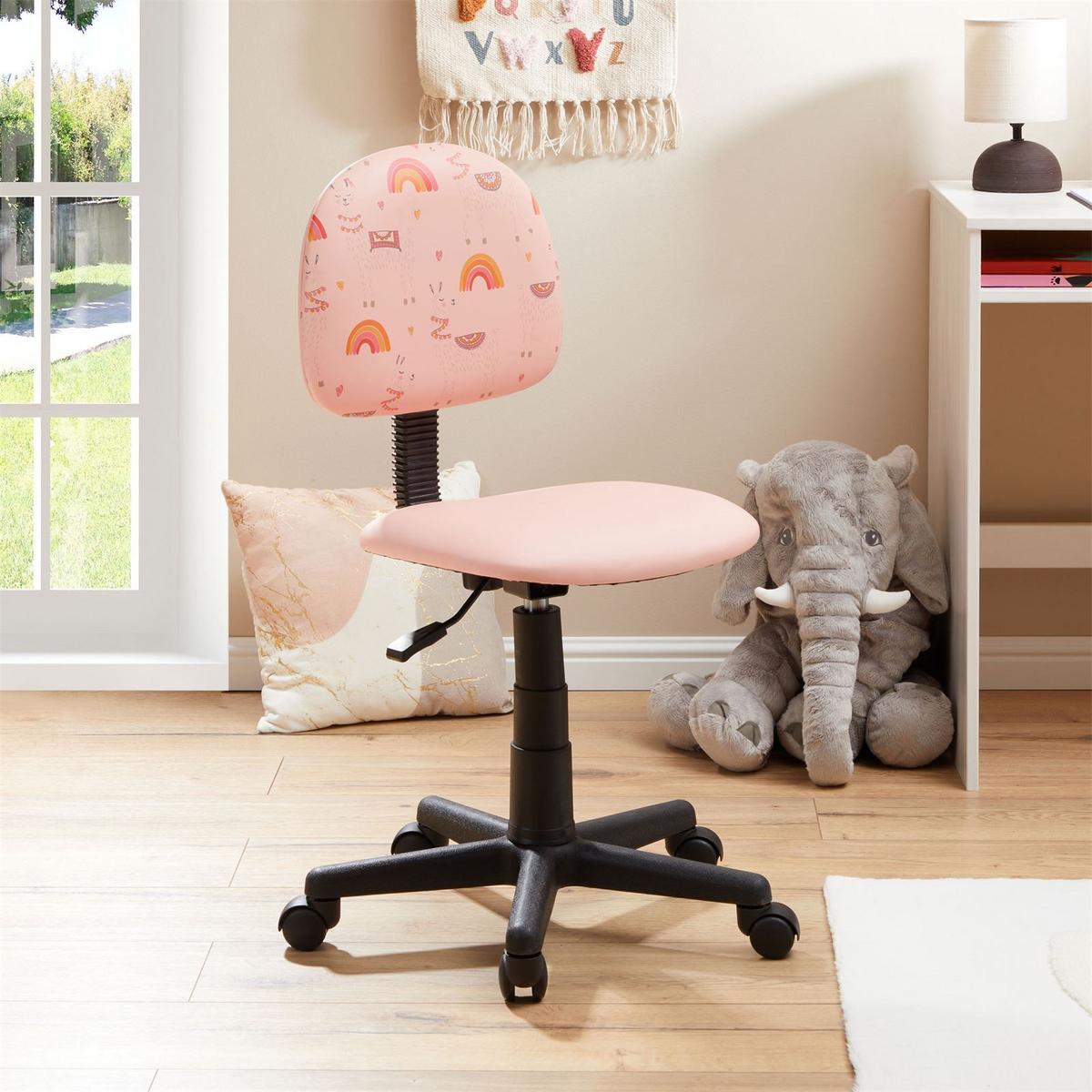 KINDERDREHSTUHL ALPACA - Pink, Textil (40/80/40cm) - CARO-Möbel