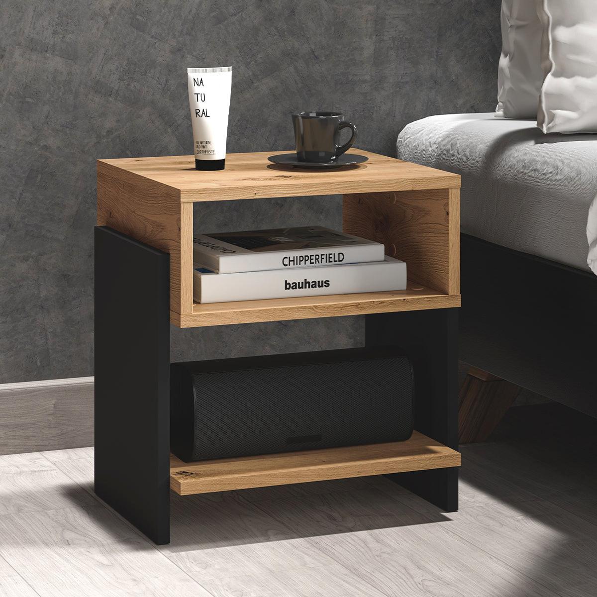 NACHTTISCH Tara Holz - Braun, Holzwerkstoff (42/46/35cm) - Petits-meubles
