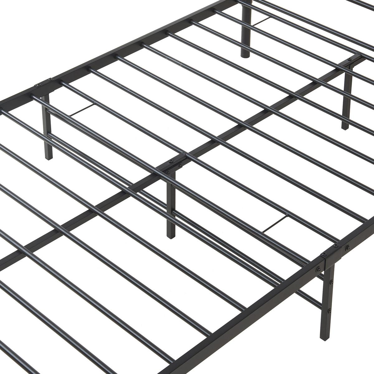 METALLBETT Florenz - Schwarz, Metall (120/200cm) - [en.casa]