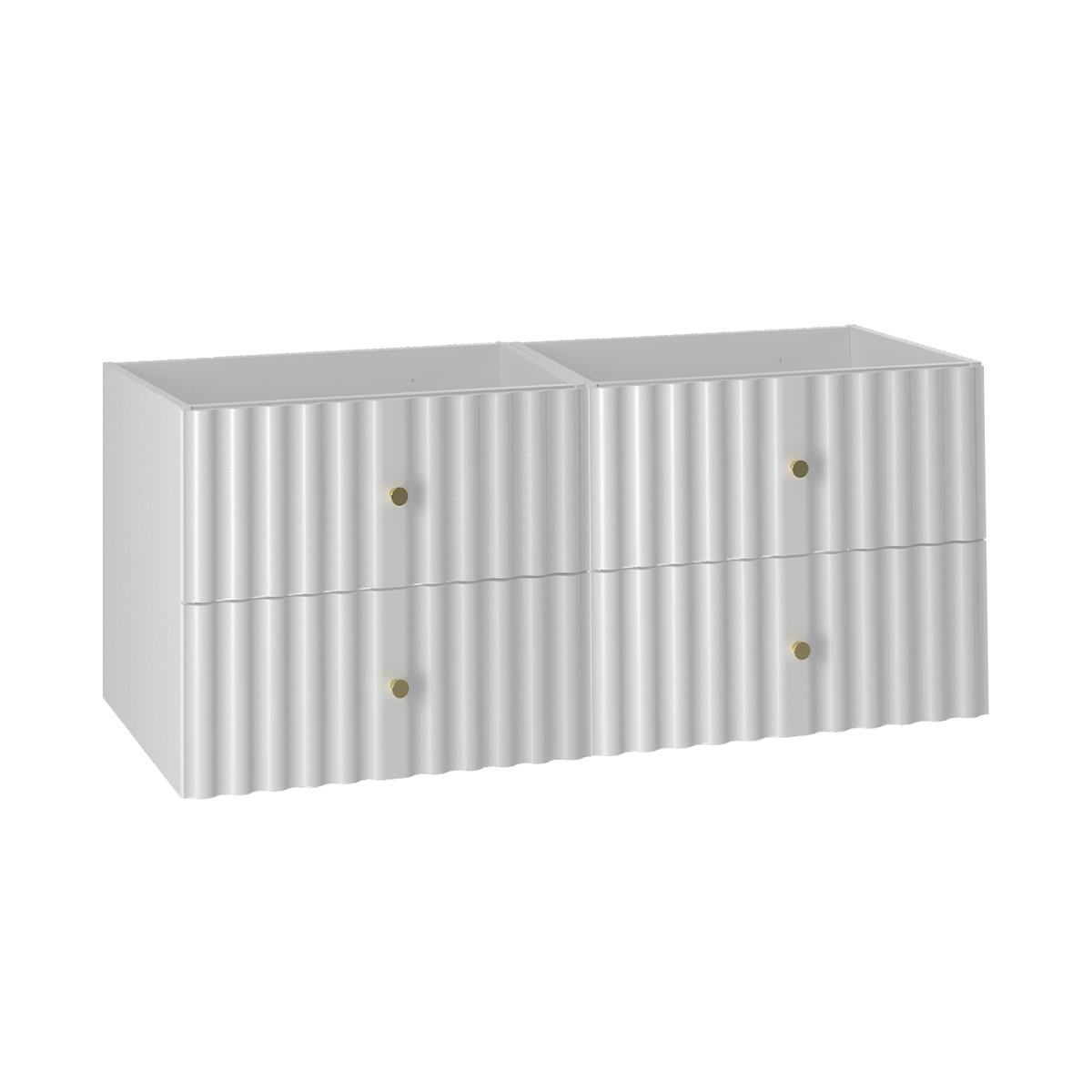 WASCHTISCHUNTERSCHRANK 120cm Izae Weiß - Weiß, Holzwerkstoff (120/50/45.8cm) - Petits-meubles