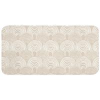 WC-VORLEGER Wellen - Textur - Beige WC Teppich 120x60 cm - Kaschmir, Textil (120/1cm) - OnlyWow