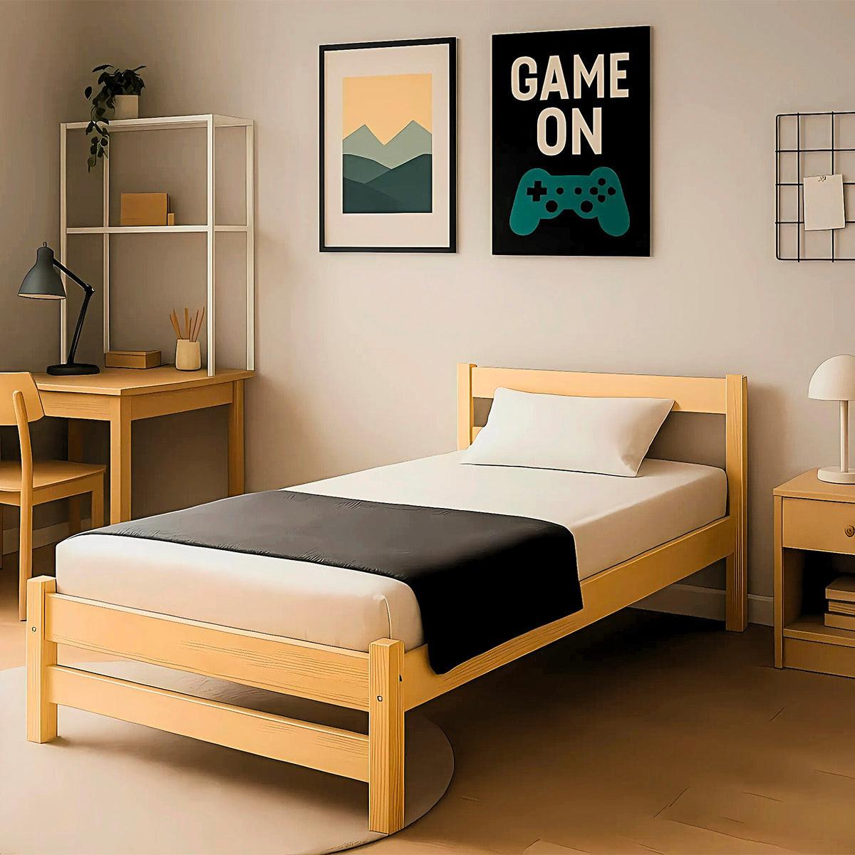 KINDERBETT 90/200 Axel Holz - Braun, Holz (90/200cm) - Petits-meubles