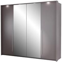 DREHTÜRENSCHRANK Bremco mit 2 Türen und Spiegel, Cappuccino, 255 cm - Cappuccino, Holzwerkstoff (255/219/65cm) - Beautysofa